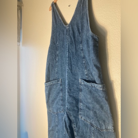 We The Free Blue Denim Women's Overalls - Picture 2 of 5